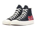 Converse Chuck 70 Hi x Comme des Garçons PLAY – Black / Egret / Red