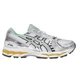 ASICS GEL-KAYANO 14 – Blanc / Argent / Vert Menthe