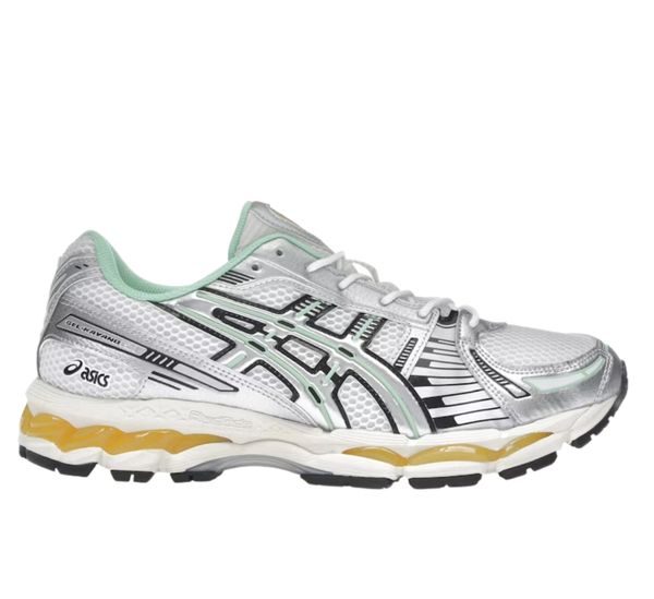 ASICS GEL-KAYANO 14 – Blanc / Argent / Vert Menthe
