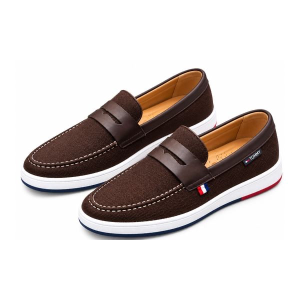 Tommy Hilfiger – Mocassins Marron Élégance