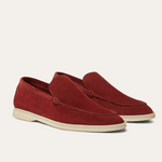 Mocassins Loro Piana Summer Walk – Daim Bordeaux